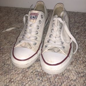 Converse white low top sneaker